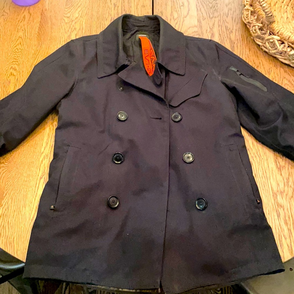 G-Star double breasted jacket.  Super warm.  Very style forward.